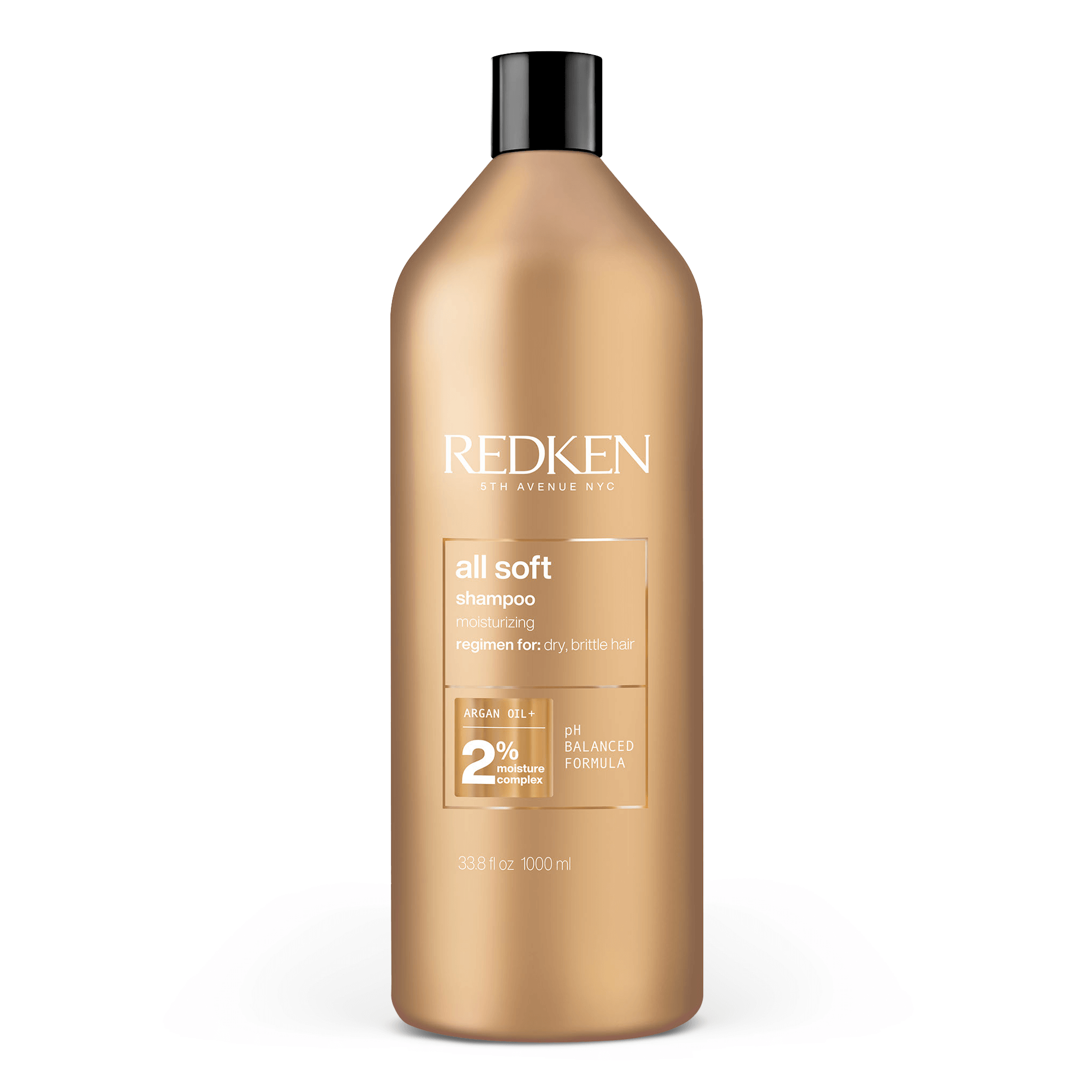 Redken All Soft Argan Oil Shampoo For Dry Damaged Hair In White