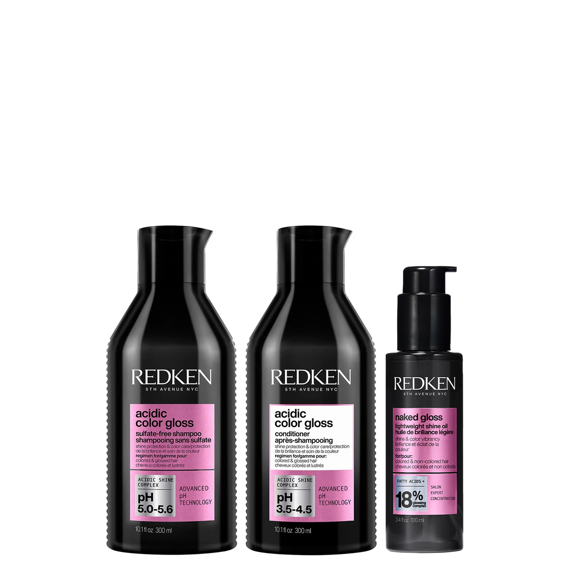 Redken - Acidic Color Gloss Trio For Shiny Hair 118$
