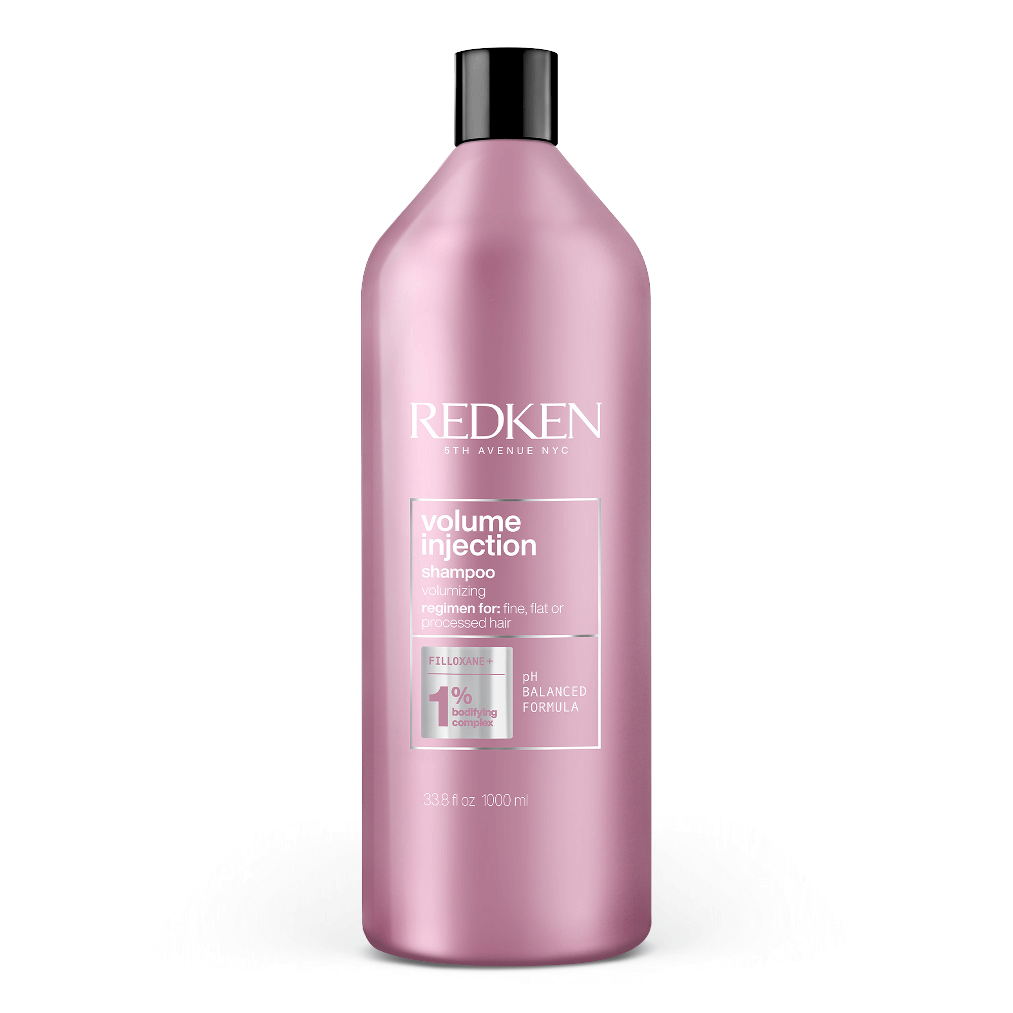 Redken Volume Injection Shampoo For Fine, Thin Hair In Pink