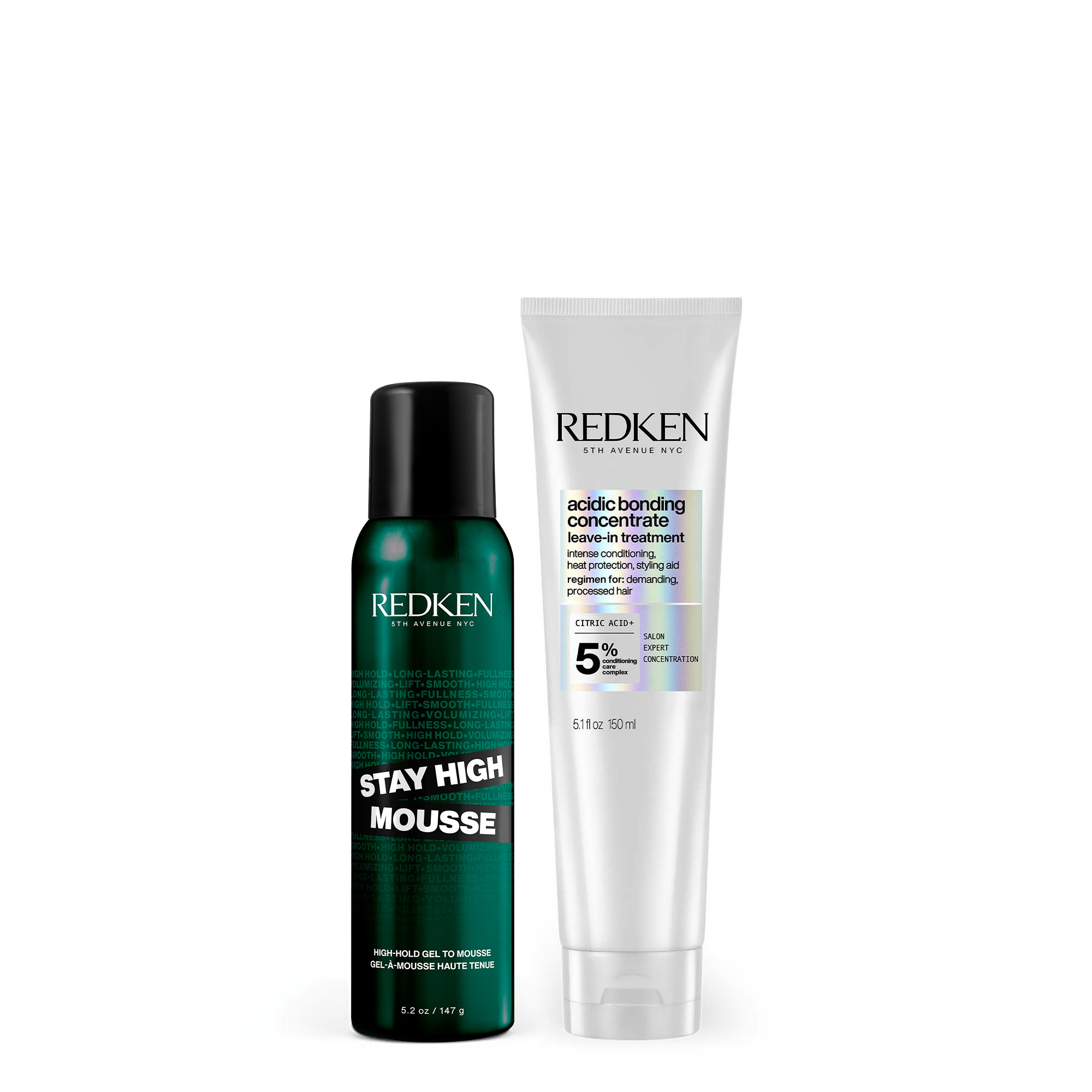 Redken - ABC Leave-In Treatment Stay High Mousse Styling Set 67$