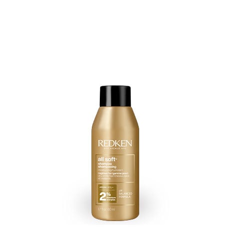 Redken All Soft Argan Oil Shampoo For Dry Damaged Hair In White