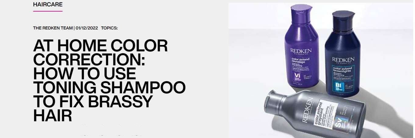 Toning shampoo hot sale
