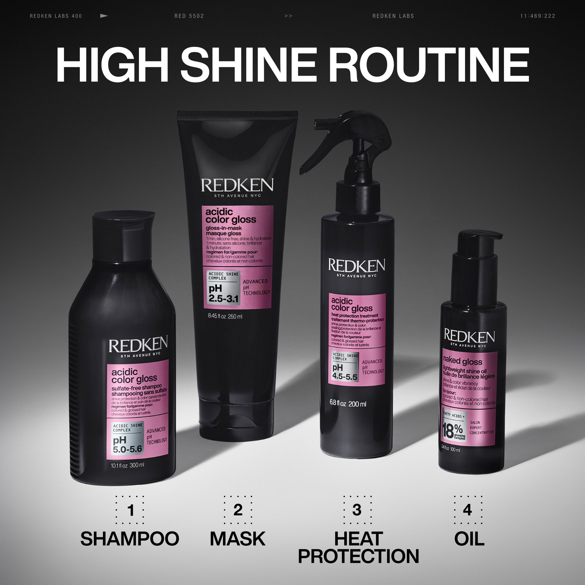 Redken Acidic Color Gloss At-Home Hair Glossing Routine