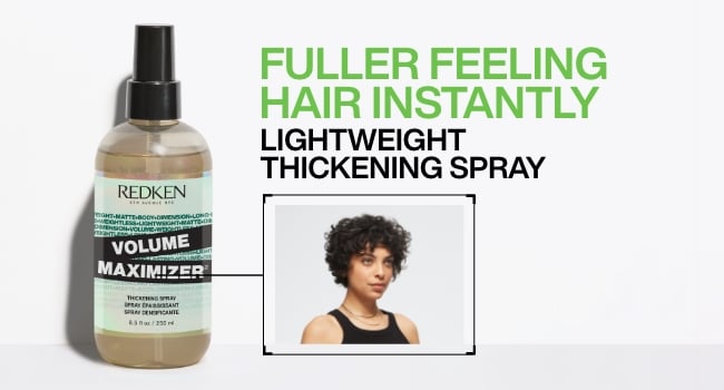 Discover Redken Volume Maximizer Thickening Spray For Fuller Feeling Hair Instantly