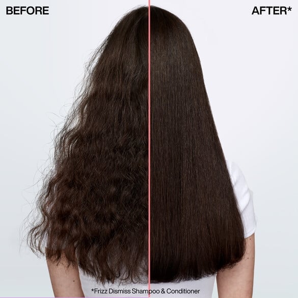 Frizzy Hair Before and After Frizz Dismiss