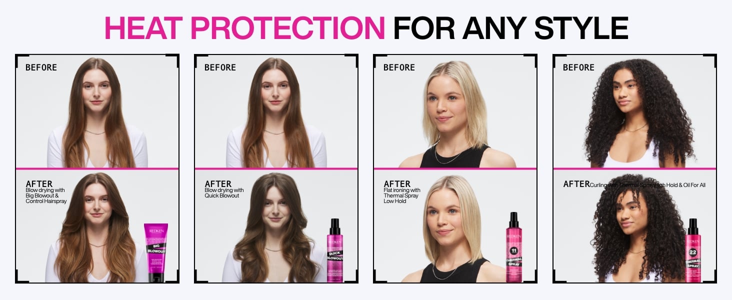 Discover Redken Thermal Spray 11 Low Hold Heat Protection For Any Hair Type