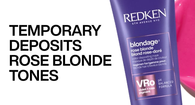 Discover Redken Blondage Color Depositing Mask For Rose Blonde
