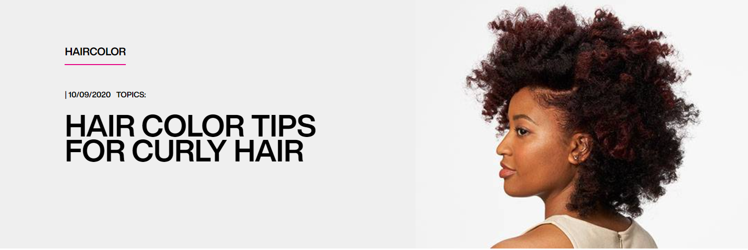 Hair color hotsell on curly hair