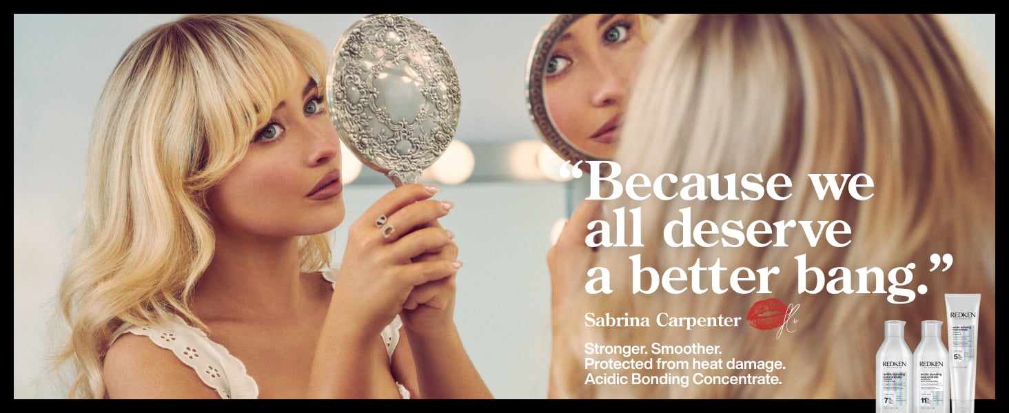 Discover Sabrina Carpenter's must-haves, redken hair care acidic bonding concentrate best-selling leave-in treatment for damaged hair