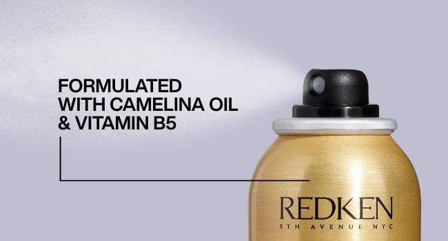 Discover Redken Shine Flash Spray Formulated With Camelina Oil & Vitamin E