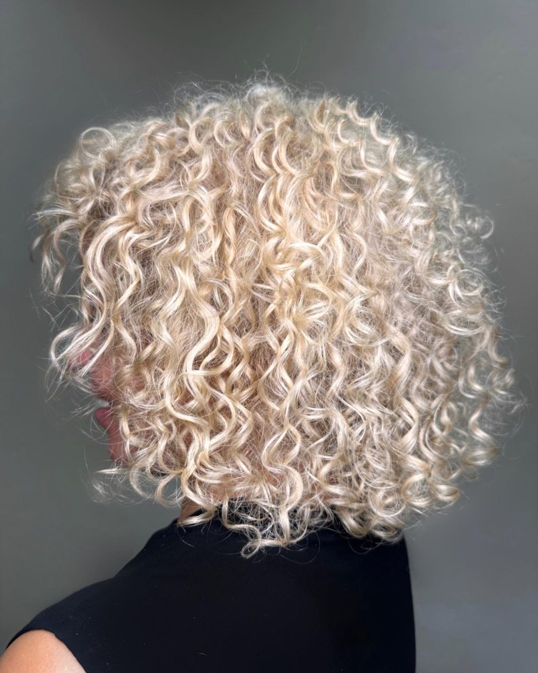 Platinum Blonde Curls Hair Color by Redken