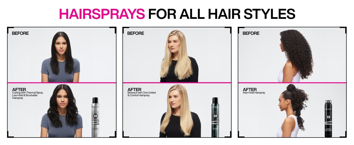 Discover Redken Brushable Hairspray Hairsprays for all hair styles