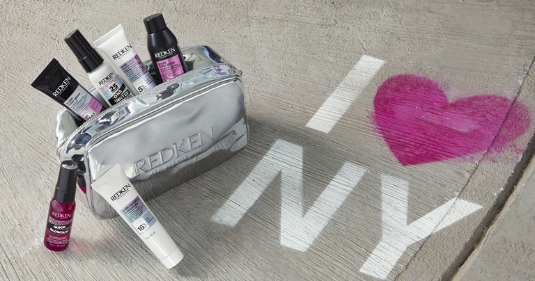Redken Travel Sizes in Metallic Redken Pouch
