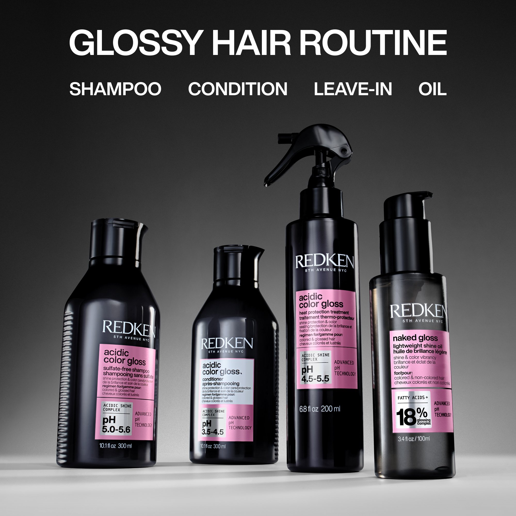 Redken Acidic Color Gloss At-Home Hair Glossing Routine
