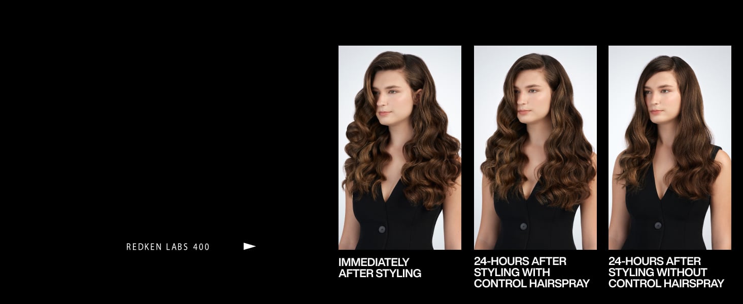 Redken Control Hairspray provides 24-hour hold