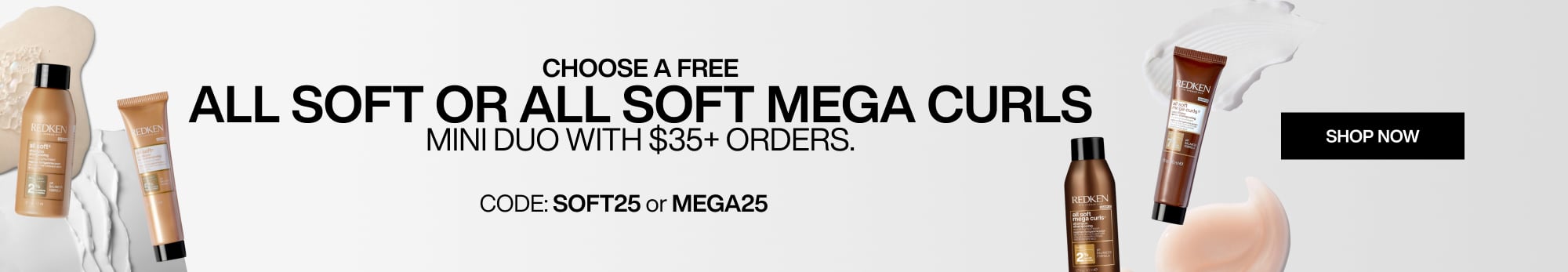 FREE ALL SOFT OR MEGA CURLS MINI DUO WITH $35+ WITH CODE: SOFT25 or MEGA25