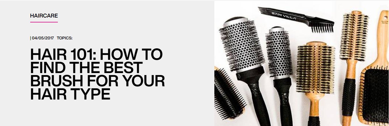 Hair store brush styles