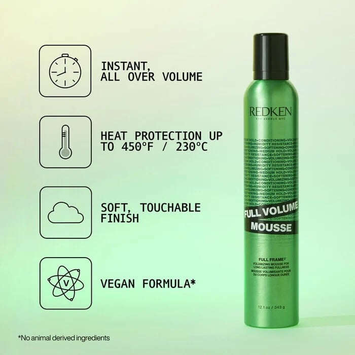 Best Curl Mousse: Redken Full Volume Mousse
