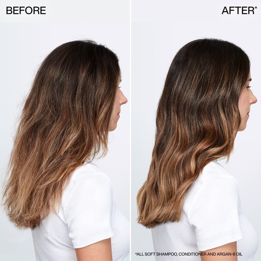 Redken All Soft Hair Care Collection to moisturize dry hair
