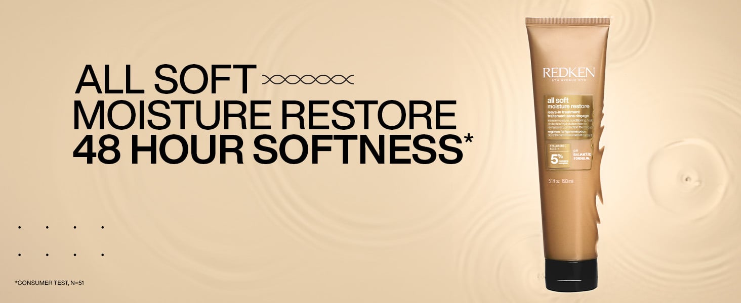 Discover Redken All Soft Moisture Restore Leave-In for 48 Hours of Softness