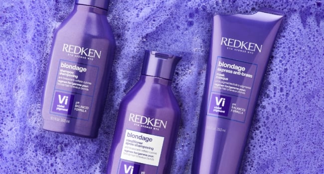 Blondage Purple Toning Shampoo for Blonde Hair Redken