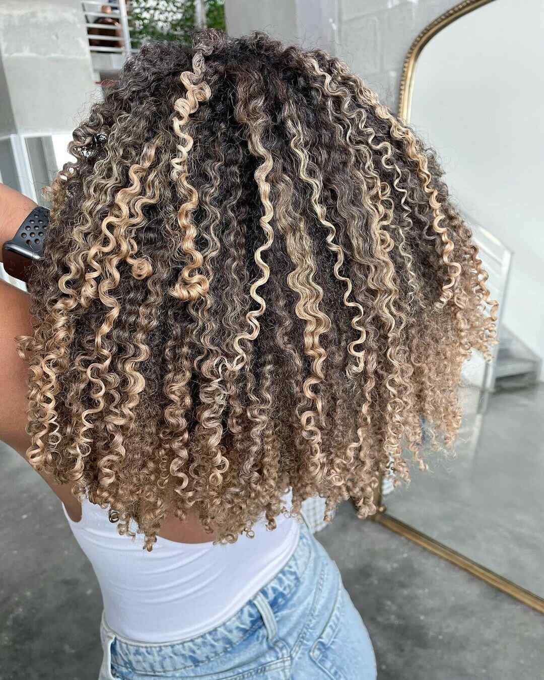 Caramel Curls Blonde Hair Color by Redken