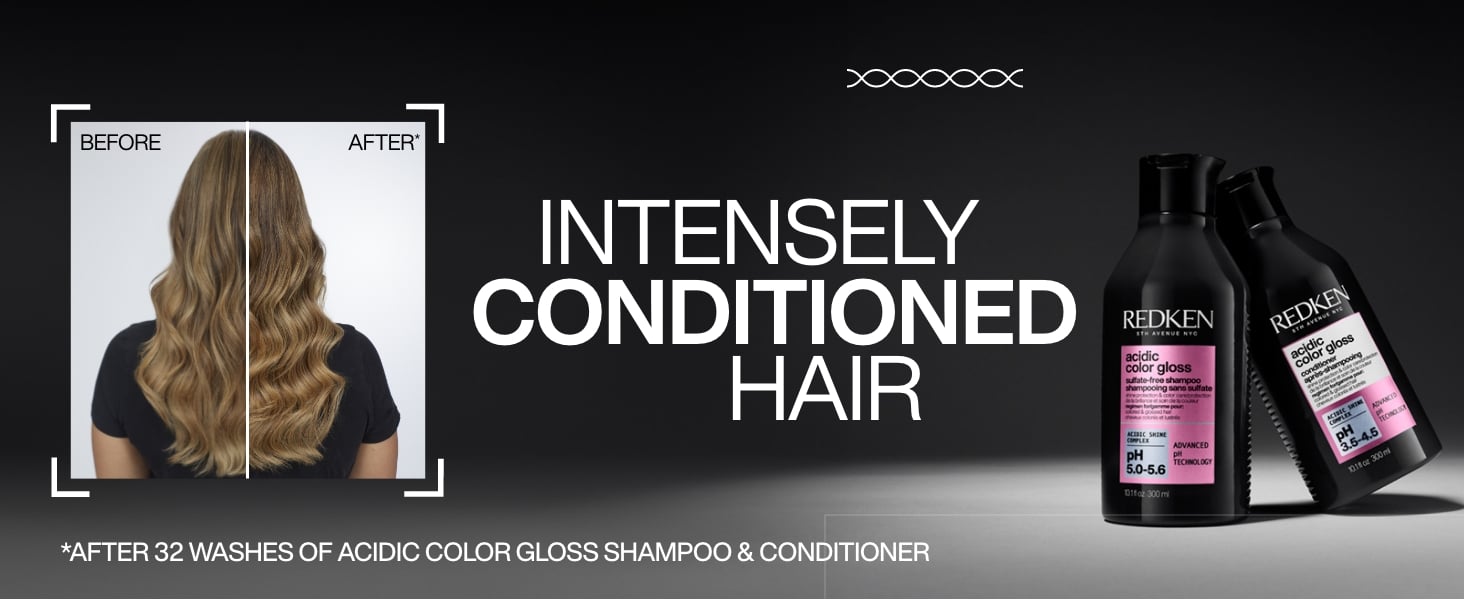 Intensely conditioned hair after 32 washes